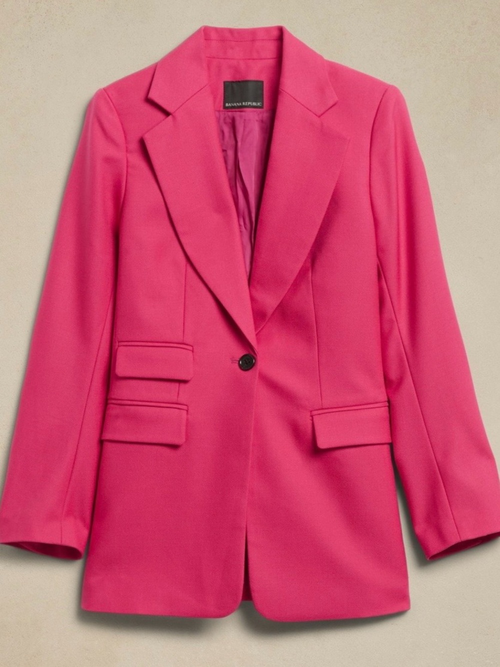 Brand New! BANANA REPUBLIC Sculpted Italian Blazer, Pink, Size 14